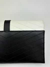 348311 Envelope Clutch White/Black&nbsp;