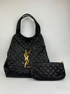 Icare Maxi Shopping Bag in Black Quilted Lambskin