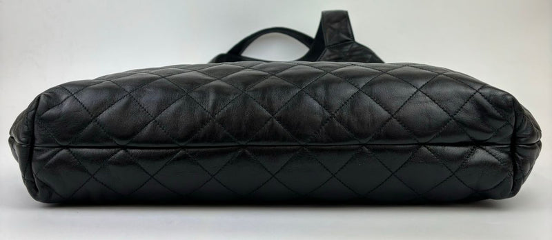 Icare Maxi Shopping Bag in Black Quilted Lambskin