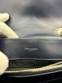 Medium Lou Lou in Navy Blue SHW