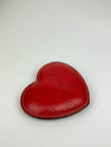 Compact Cosmetic Mirror in Red GG Guccissima Heart Sleeve