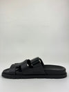 Chypre Noir Calfskin Sandal Femme Size 38.5 (Cash Price in Description)