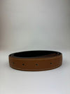 Hermes 24mm H Reversible Belt in Noir Box / Gold Togo GHW