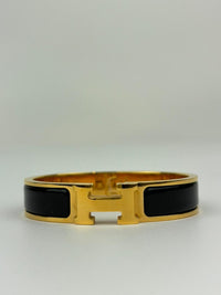 Clic H Bracelet Noir GHW