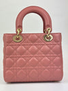 Small ABCDior Pink Cannage Lambskin Bag LGHW