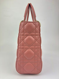 Small ABCDior Pink Cannage Lambskin Bag LGHW