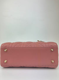 Small ABCDior Pink Cannage Lambskin Bag LGHW