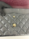 Black Caviar Classic Jumbo Double Flap Bag SHW