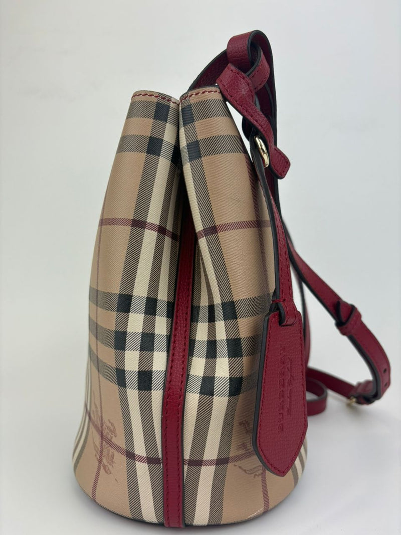 Haymarket Check Small Lorne Bucket Tote Bag