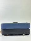 Double Micro Baguette Bag in Black/Roman Blue Flowerland Leather&nbsp;