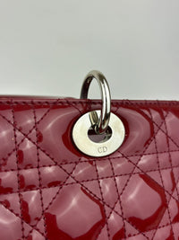 Large Lady Dior in Red Patent SHW