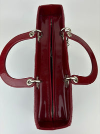 Large Lady Dior in Red Patent SHW