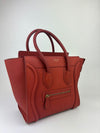 Micro Luggage Tote Bag in Red