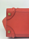 Micro Luggage Tote Bag in Red