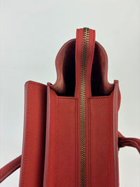 Micro Luggage Tote Bag in Red