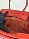 Micro Luggage Tote Bag in Red