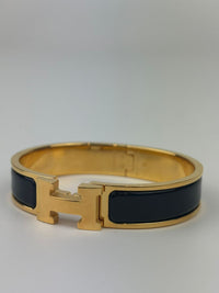 Hermes Clic H Bracelet Noir GHW