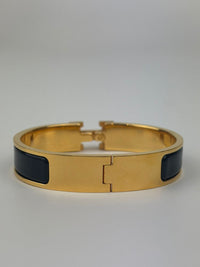 Hermes Clic H Bracelet Noir GHW