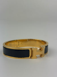 Hermes Clic H Bracelet Noir GHW