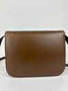 Classic Box Bag Brown Smooth Leather