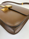 Classic Box Bag Brown Smooth Leather