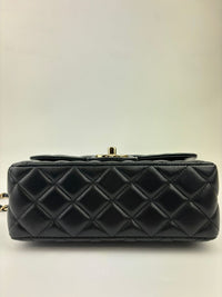 AS4924 Mini Flap Bag with Top Handle SHW(Cash Price in Description)