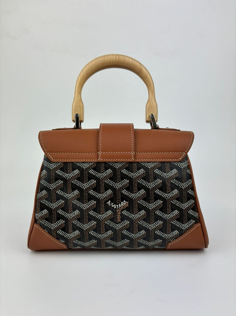 Goyard Mini Saigon with Love Logo Goyardine Brown&nbsp;(Cash Price in Description)