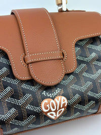 Goyard Mini Saigon with Love Logo Goyardine Brown&nbsp;(Cash Price in Description)