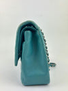 Classic Medium Flap in Turquoise Lambskin SHW