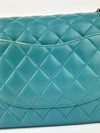 Classic Medium Flap in Turquoise Lambskin SHW