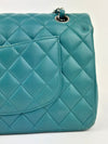 Classic Medium Flap in Turquoise Lambskin SHW