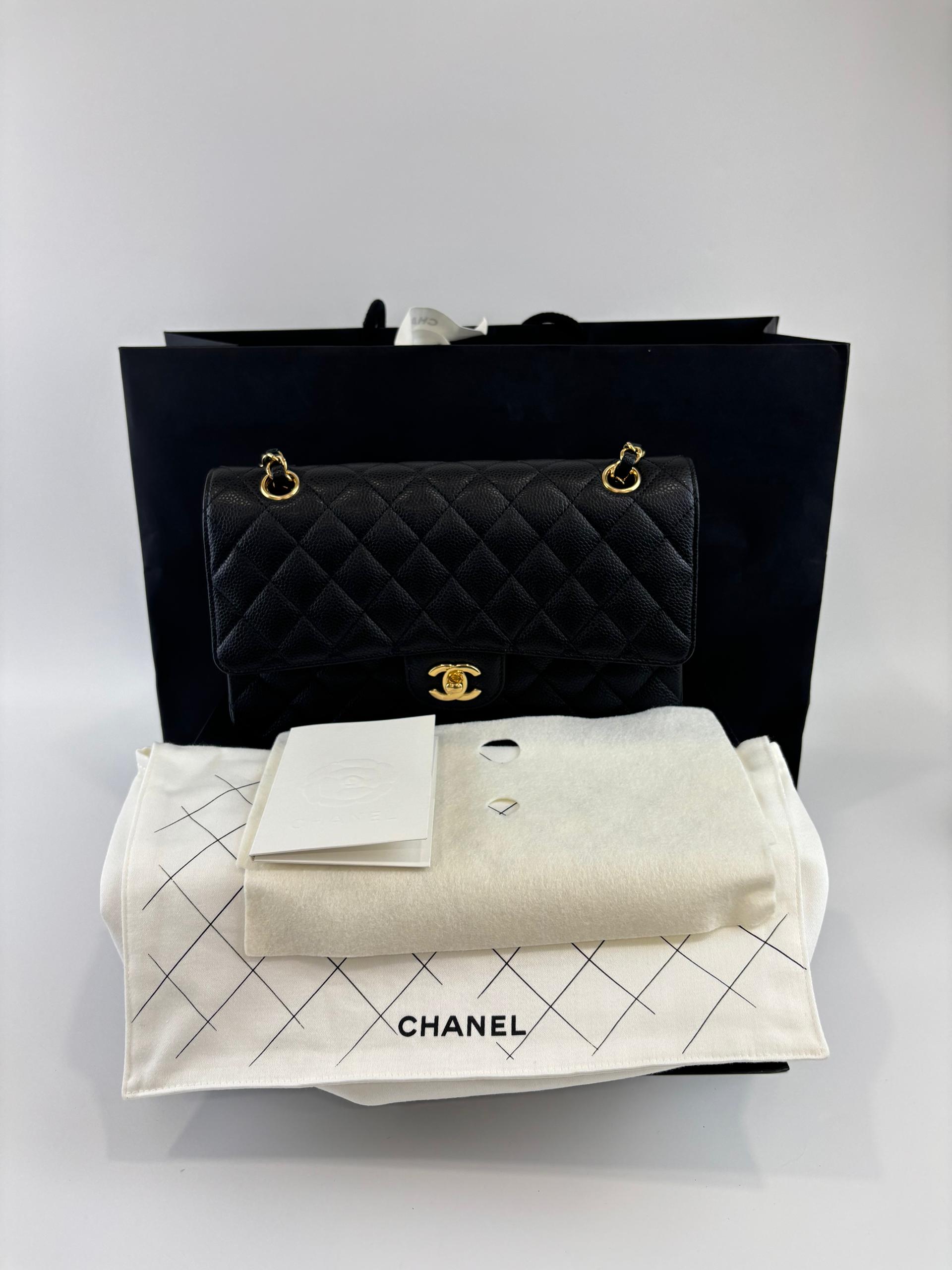 Medium Classic Flap Black Caviar GHW (Cash Price in