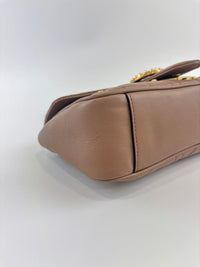 Small Marmont Shoulder Bag Faux Pearl Beige