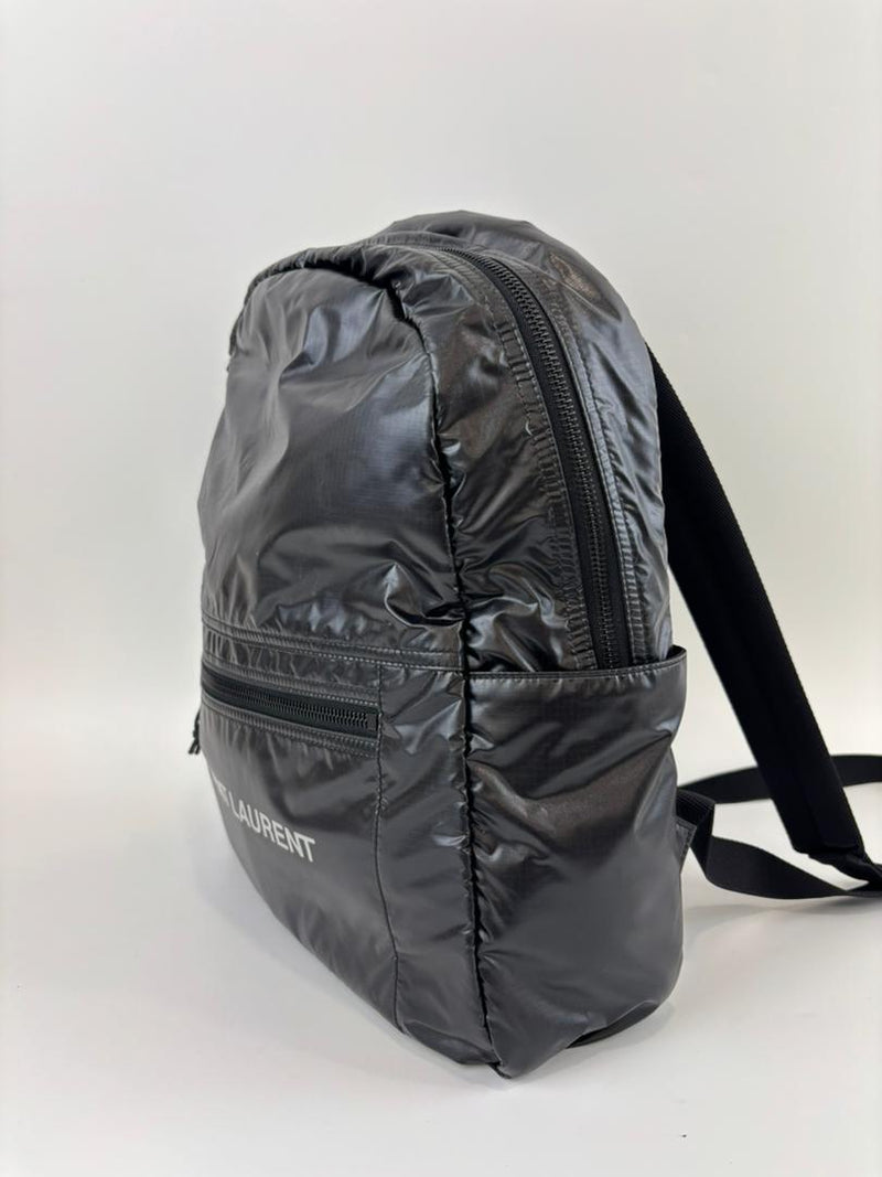 Nuxx Backpack with Logo Print Black Nylon