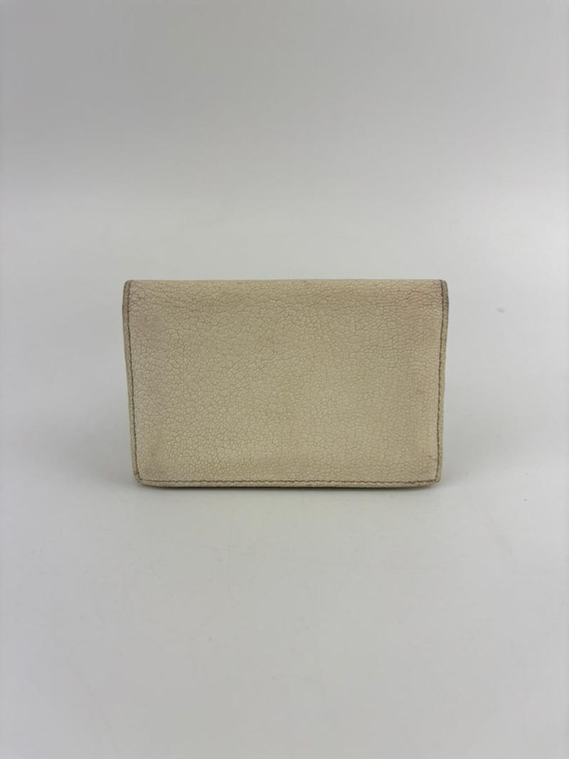 5M1122 Madras Bifold Card Holder Bianco