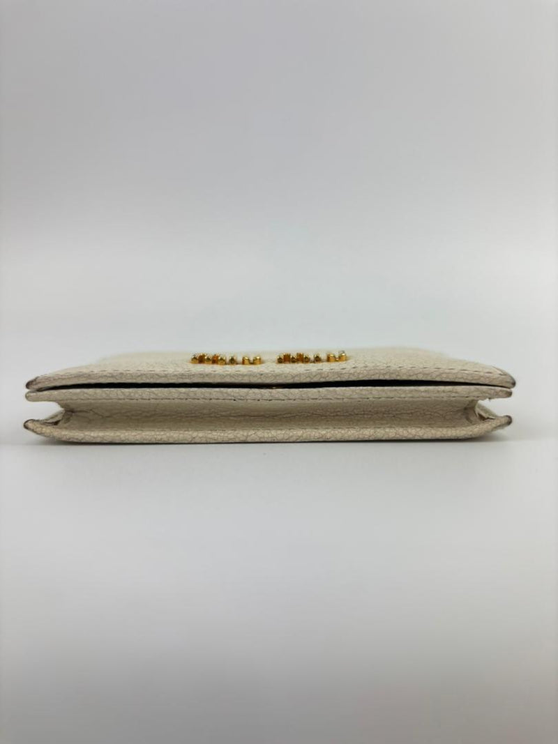 5M1122 Madras Bifold Card Holder Bianco