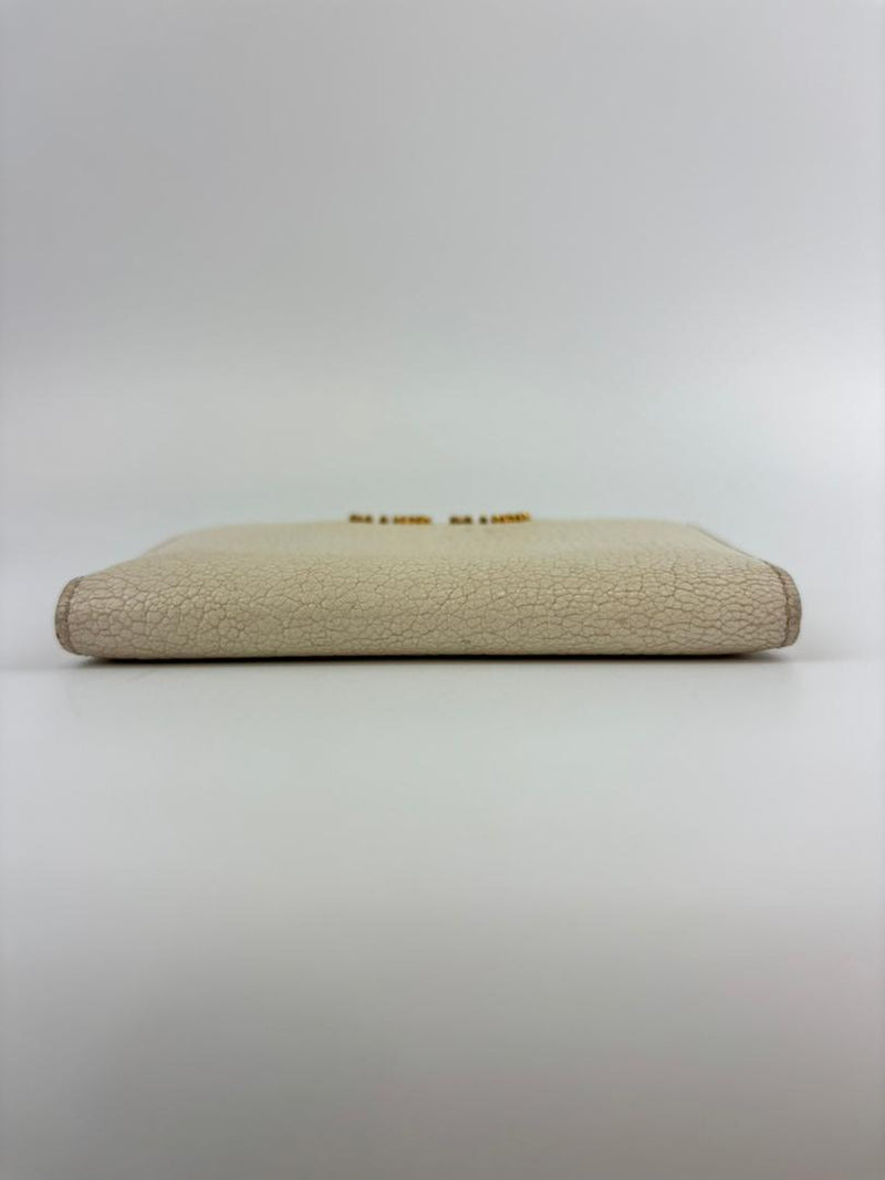 5M1122 Madras Bifold Card Holder Bianco