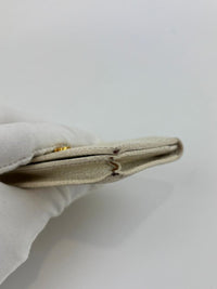 5M1122 Madras Bifold Card Holder Bianco