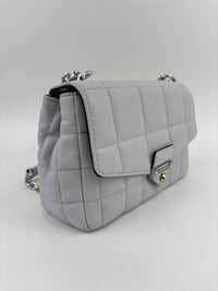 SoHo Large Quilted Leather Shoulder Bag Lilac