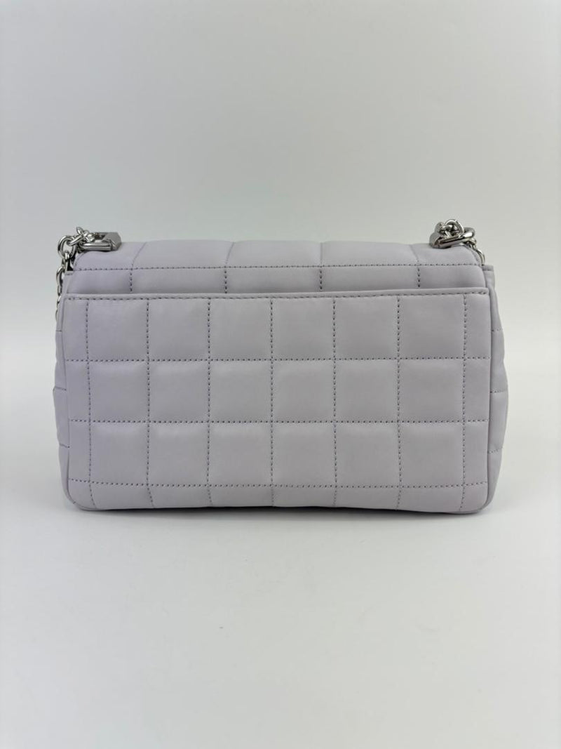 SoHo Large Quilted Leather Shoulder Bag Lilac