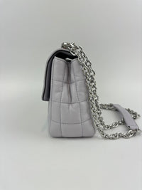 SoHo Large Quilted Leather Shoulder Bag Lilac