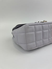 SoHo Large Quilted Leather Shoulder Bag Lilac