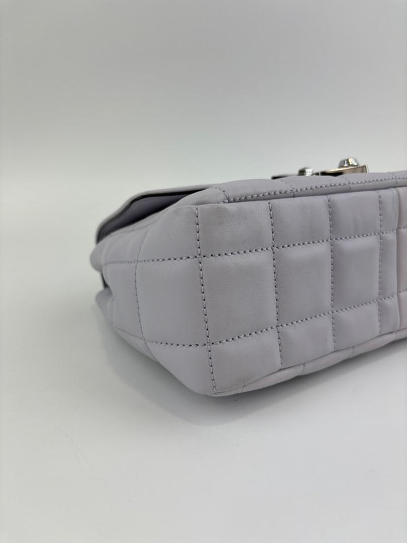 SoHo Large Quilted Leather Shoulder Bag Lilac