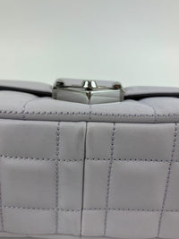 SoHo Large Quilted Leather Shoulder Bag Lilac