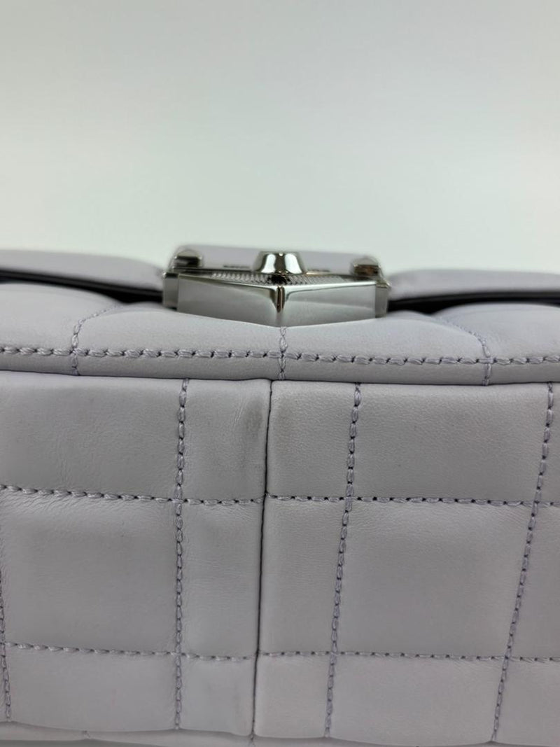 SoHo Large Quilted Leather Shoulder Bag Lilac