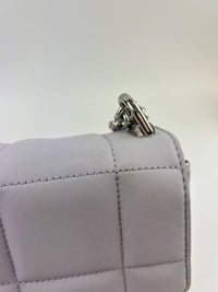 SoHo Large Quilted Leather Shoulder Bag Lilac