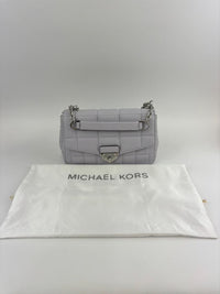 SoHo Large Quilted Leather Shoulder Bag Lilac