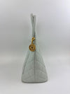 CC Medallion Tote Bag Light Blue Caviar GHW