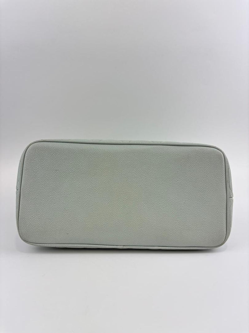 CC Medallion Tote Bag Light Blue Caviar GHW