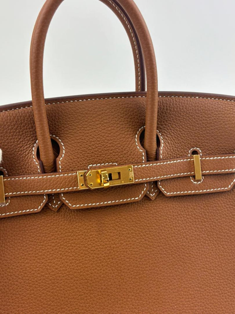 Birkin 25 Gold Togo GHW (Cash Price in Description)